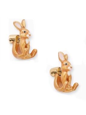 KATE SPADE NEW YORK ♠️
SMALL BUNNY FRONT-BACK
JACKET STUD EARRINGS 🐰